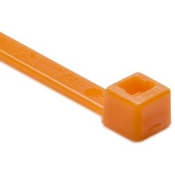 HellermannTyton T30R3C2 | Cable Tie, 5.8" Long, UL Rated, 30lb Tensile Strength, PA66, Orange, 100/pkg