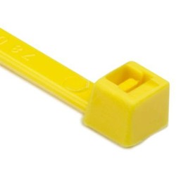 HellermannTyton T30R4C2 | Cable Tie, 5.8" Long, UL Rated, 30lb Tensile Strength, PA66, Yellow, 100/pkg