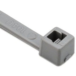 HellermannTyton T30R8M4 | Cable Tie, 5.8" Long, UL Rated, 30lb Tensile Strength, PA66, Gray, 1000/pkg