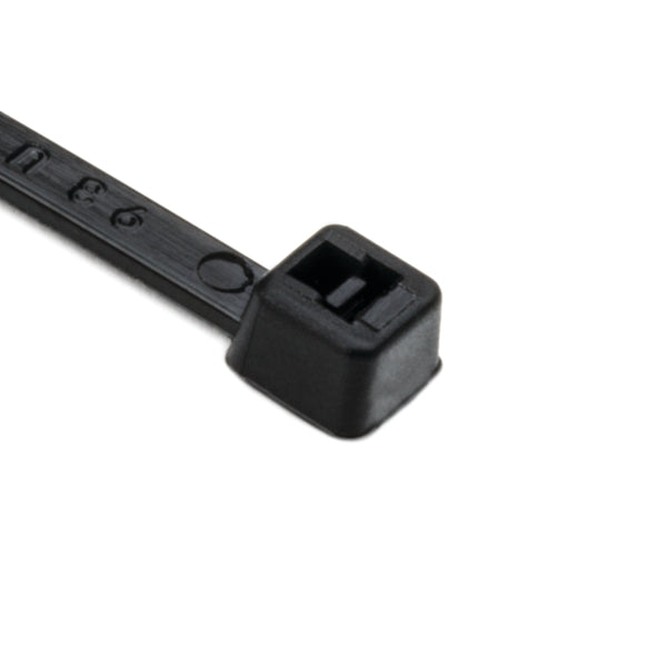 HellermannTyton T18R0M4 | Cable Tie, 4" Long, Ul Rated, 18Lb Tensile Strength, Pa66, Black, 1000/Pkg