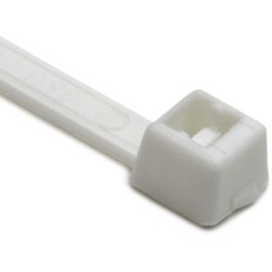 HellermannTyton T40R10M4 | Cable Tie, 8.3" Long, UL Rated, 40lb Tensile Strength, PA66, White, 1000/pkg