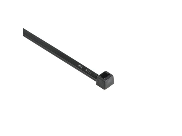 HellermannTyton T50I0HSC2 | High-Temp Cable Tie, 12" Long, UL Rated, 50lb Tensile Strength, PA66HS, Black, 100/pkg