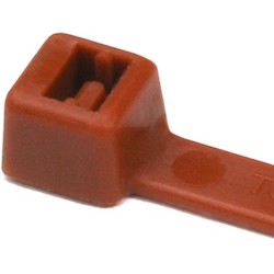 HellermannTyton T50I1M4 | Cable Tie, 12" Long, UL Rated, 50lb Tensile Strength, PA66, Brown, 1000/pkg