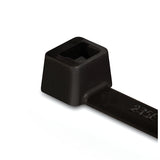 HellermannTyton T50L0HSUVM4 | High-Temp Cable Tie, 15" Long, Ul Rated, 50Lb Tensile Strength, Pa66Hsuv, Black, 1000/Pkg
