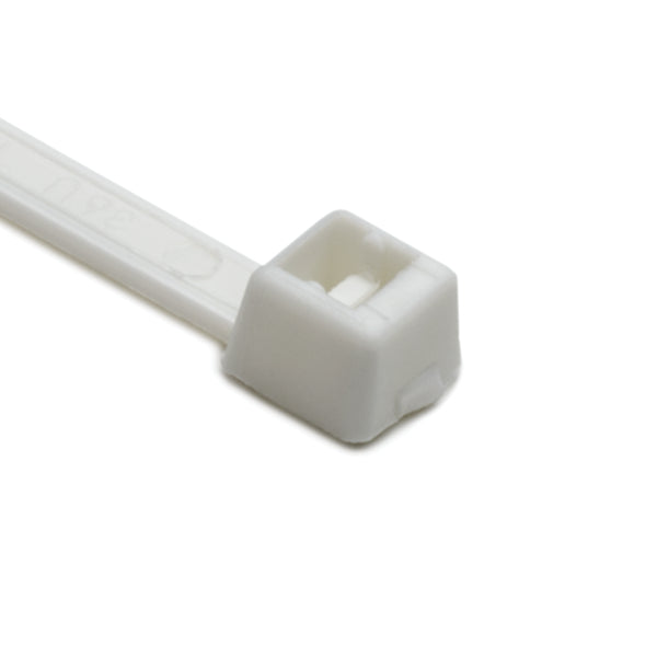 HellermannTyton T50R10M4 | Cable Tie, 8" Long, UL Rated, 50lb Tensile Strength, PA66, White, 1000/pkg