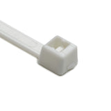 HellermannTyton T50R10M4 | Cable Tie, 8" Long, UL Rated, 50lb Tensile Strength, PA66, White, 1000/pkg