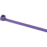 HellermannTyton T50I7C2 | Cable Tie, 12" Long, UL Rated, 50lb Tensile Strength, PA66, Purple, 100/pkg