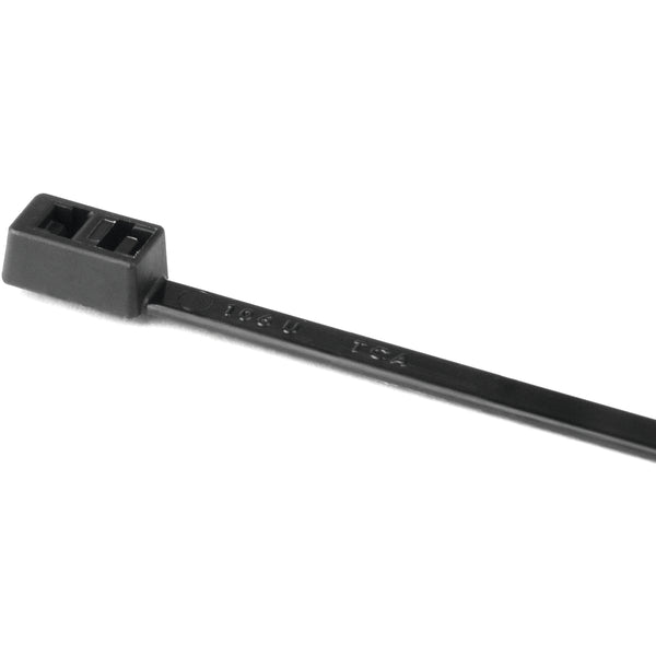 HellermannTyton T50LDH0C2 | Double-Head Cable Tie, 15.6" Long, 50Lb Tensile Strength, Pa66, Black, 100/Pkg