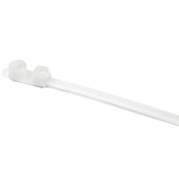HellermannTyton T50ML9C2 | 1-Pc Cable Tie/Screw Mount, 15.4" Long, #10 Screw, 4.0" Max Bundle Dia, 50Lb, Pa66, Natural, 100/Pkg