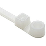 HellermannTyton T50ML9C2 | 1-Pc Cable Tie/Screw Mount, 15.4" Long, #10 Screw, 4.0" Max Bundle Dia, 50Lb, Pa66, Natural, 100/Pkg