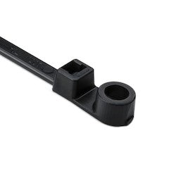 HellermannTyton T50MR0C2 | 1-Pc Cable Tie/Screw Mount, 8.5" Long, #10 Screw, 1.8" Max Bundle Dia, 50Lb, Pa66, Black, 100/Pkg