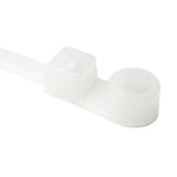HellermannTyton T50MR9M4 | 1-Piece Cable Tie/Screw Mount, 8.5" Long, #10 Screw, 1.8" Max Bundle Dia, 50lb, PA66, Natural, 1.000/pkg