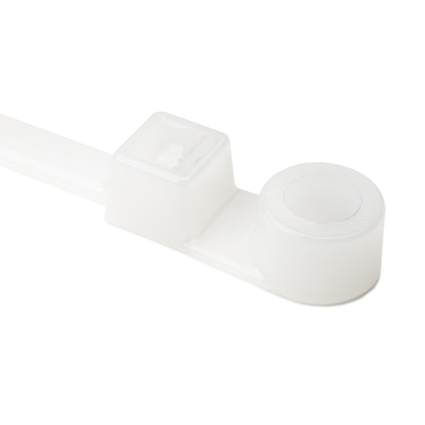 HellermannTyton T50MR9M4 | 1-Pc Cable Tie/Screw Mount, 8.5" Long, #10 Screw, 1.8" Max Bundle Dia, 50Lb, Pa66, Natural, 1.000/Pkg