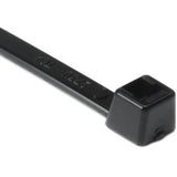 HellermannTyton T50R0HSUVM4 | High-Temp Cable Tie, 8" Long, UL Rated, 50lb Tensile Strength, PA66HSUV, Black, 1000/pkg