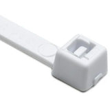 HellermannTyton T50R10M4 | Cable Tie, 8" Long, UL Rated, 50lb Tensile Strength, PA66, White, 1000/pkg