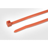 HellermannTyton T50R3C2 | Cable Tie, 8" Long, UL Rated, 50lb Tensile Strength, PA66, Orange, 100/pkg