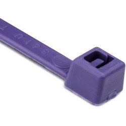 HellermannTyton T50R7C2 | Cable Tie, 8" Long, UL Rated, 50lb Tensile Strength, PA66, Purple, 100/pkg