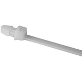 HellermannTyton T50RSF9C2 | 1-Piece Cable Tie/Arrowhead Mount, 8.3"L, 50lb, 0.04"-0.14" Panel Thickness, PA66, Natural, 100/pkg