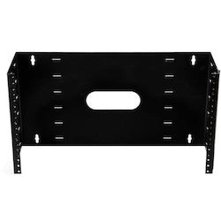HellermannTyton T7PPB | Wall Mount Patch Panel Bracket, 4U, Steel, Black, 1/box