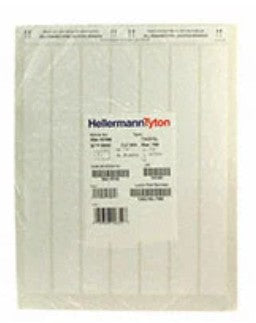 HellermannTyton TAG15L-789 | Laser Tag Label, 1.0" x 0.50", 133 per Sheet, PET, White, 5000/Pkg