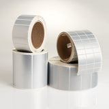 HellermannTyton TAG15T3-795 | Thermal Transfer Labels, 1.0" X .5", 3 Across, Polyester, Silver, 10,000/Roll