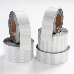 HellermannTyton TAG22T2-100B | Thermal Transfer Labels, Self-Laminating, 1.0" x .5" x 1.43", 2 Across, VL, White, 5000/roll