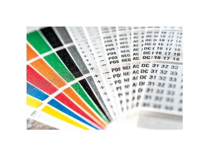 HellermannTyton TCWM13 | Handi-Pak Marker Booklet, (45) +, -, AC, DC, (33) POS, NEG, and GND, (27) NEUT, (21) Spare And Blank