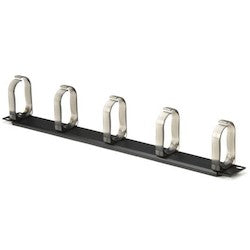 HellermannTyton THCM1 | Horizontal Cable Manager with Metal Rings, 1U, 1/box