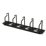 HellermannTyton THCO2 | Horizontal Cable Organizer With Metal Rings, 2U, 1/Box