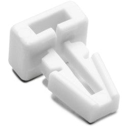 HellermannTyton TM1SF10M4 | Push-Button Cable Tie Mount, 0.25" Hole Dia, 0.13" Max Panel, 0.20" Max Tie Width, PA66, White, 1000/Pkg