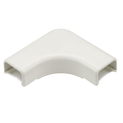 HellermannTyton TSR1FW-25 | Elbow Cover, 3/4", 1" Bend Radius, PVC, Office White, 1/bag
