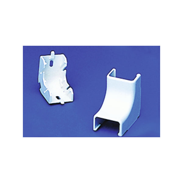 HellermannTyton TSRP2W-33-1 | Internal Corner Cover, 1-1/4", 1" Bend Radius, PVC, White, 1/bag