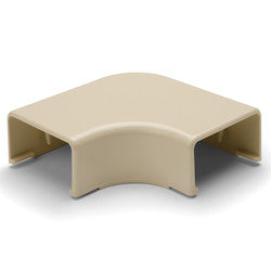HellermannTyton TSR3I-25 | Elbow Cover, 1-3/4", 1" Bend Radius, PVC, Ivory, 1/bag