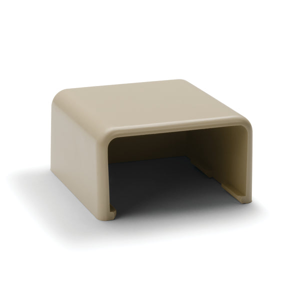 HellermannTyton TSR3I-36 | End Cap, 1-3/4", 2-Piece, Pvc, Ivory, 10 Individual/Bg