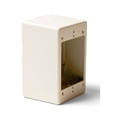 HellermannTyton TSRFW-JB3 | Single Gang Junction Box, 2.77" Deep, PVC, Office White, 1/bag