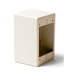 HellermannTyton TSRFW-JB3 | Single Gang Junction Box, 2.77" Deep, PVC, Office White, 1/bag