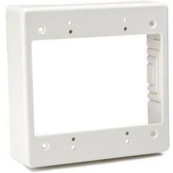 HellermannTyton TSRFW-JBD | Dual Gang Junction Box, 1-1/2" Deep, PVC, Office White, 1/bag