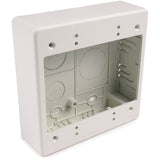 HellermannTyton TSRFW-JBD2 | Dual Gang Junction Box, 2.77" Deep, PVC, Office White, 1/bag