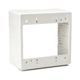 HellermannTyton TSRFW-JBD2 | Dual Gang Junction Box, 2.77" Deep, PVC, Office White, 1/bag