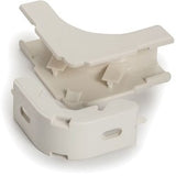 HellermannTyton TSRP1FW-33-1 | Internal Corner Cover, 3/4", 1" Bend Radius, Pvc, Office White, 1/Bg