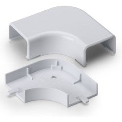 HellermannTyton TSRP2W-25-1 | Elbow Cover, 1-1/4", 1" Bend Radius, PVC, White, 1/bag