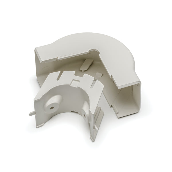 HellermannTyton TSRP3FW-29-1 | External Corner Cover, 1-3/4", 1" Bend Radius, Pvc, Office White, 1/Bg