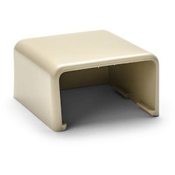 HellermannTyton TSRP3I-36 | End Cap, 1-3/4", PVC, Ivory, 1/bag