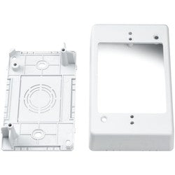 HellermannTyton TSRPW-JB1 | Single Gang Junction Box, 1-1/4" Deep, Pvc, White, 1/Bg