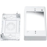 HellermannTyton TSRPW-JB1 | Single Gang Junction Box, 1-1/4" Deep, Pvc, White, 1/Bg