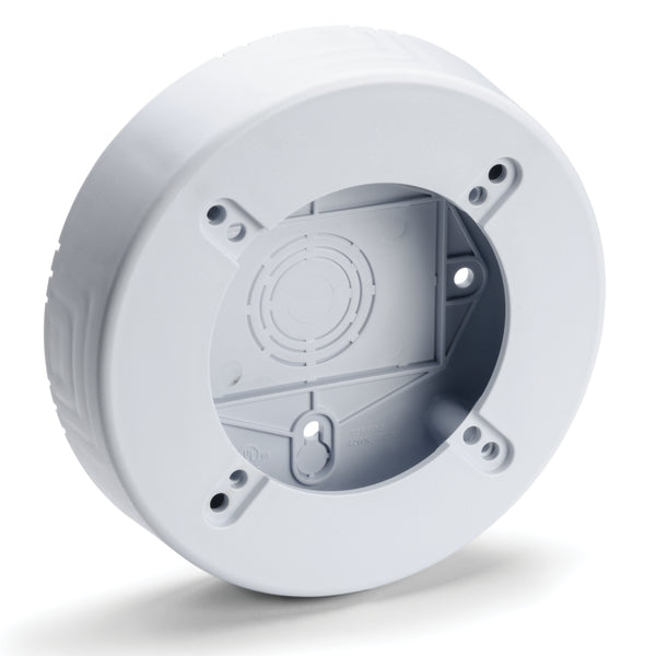 HellermannTyton TSRPW-RB | Round Junction Box, 1-1/4" Deep, Pvc, White, 1/Bg