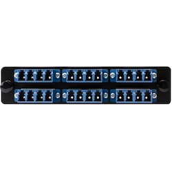 HellermannTyton VFAP6QSMLCZ | LGX Adapter Plate - 24 Fiber (6x) LC Quad Single-mode (Blue)