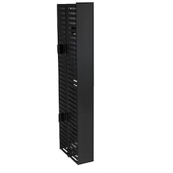 HellermannTyton VWMDC4X5BK | Vertical Wire Manager Dual-Sided, Center Mount, 4.0" X 5.0" X 35.0" Front, Black, 1/Box