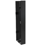 HellermannTyton VWMDC4X5BK | Vertical Wire Manager Dual-Sided, Center Mount, 4.0" X 5.0" X 35.0" Front, Black, 1/Box