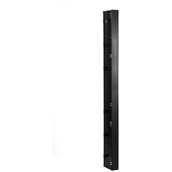 HellermannTyton VWMS4X4X5BK7 | Vertical Wire Manager Dual-Sided, Side Mount, 4.0" x 4.0" x 83.0" Front, Black, 1/box